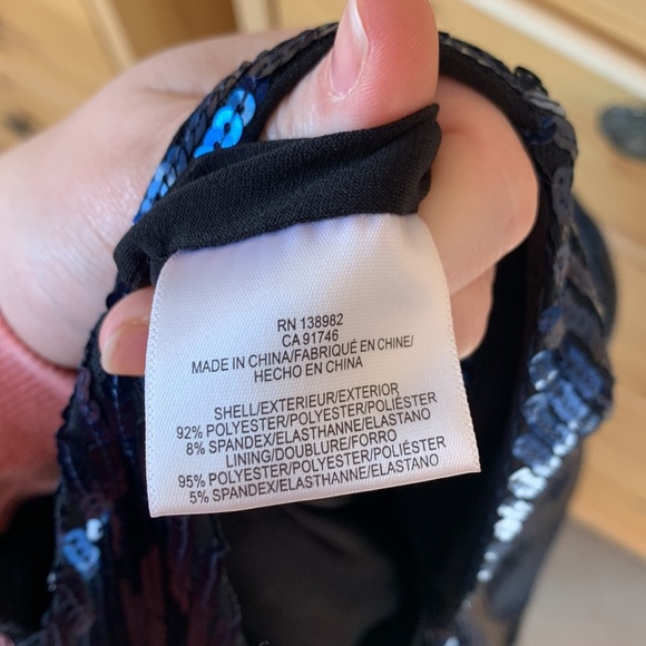 Dress the Population Frankie Plunging Sequin Fringe Midi Dress Size Small - Picture 8 of 9